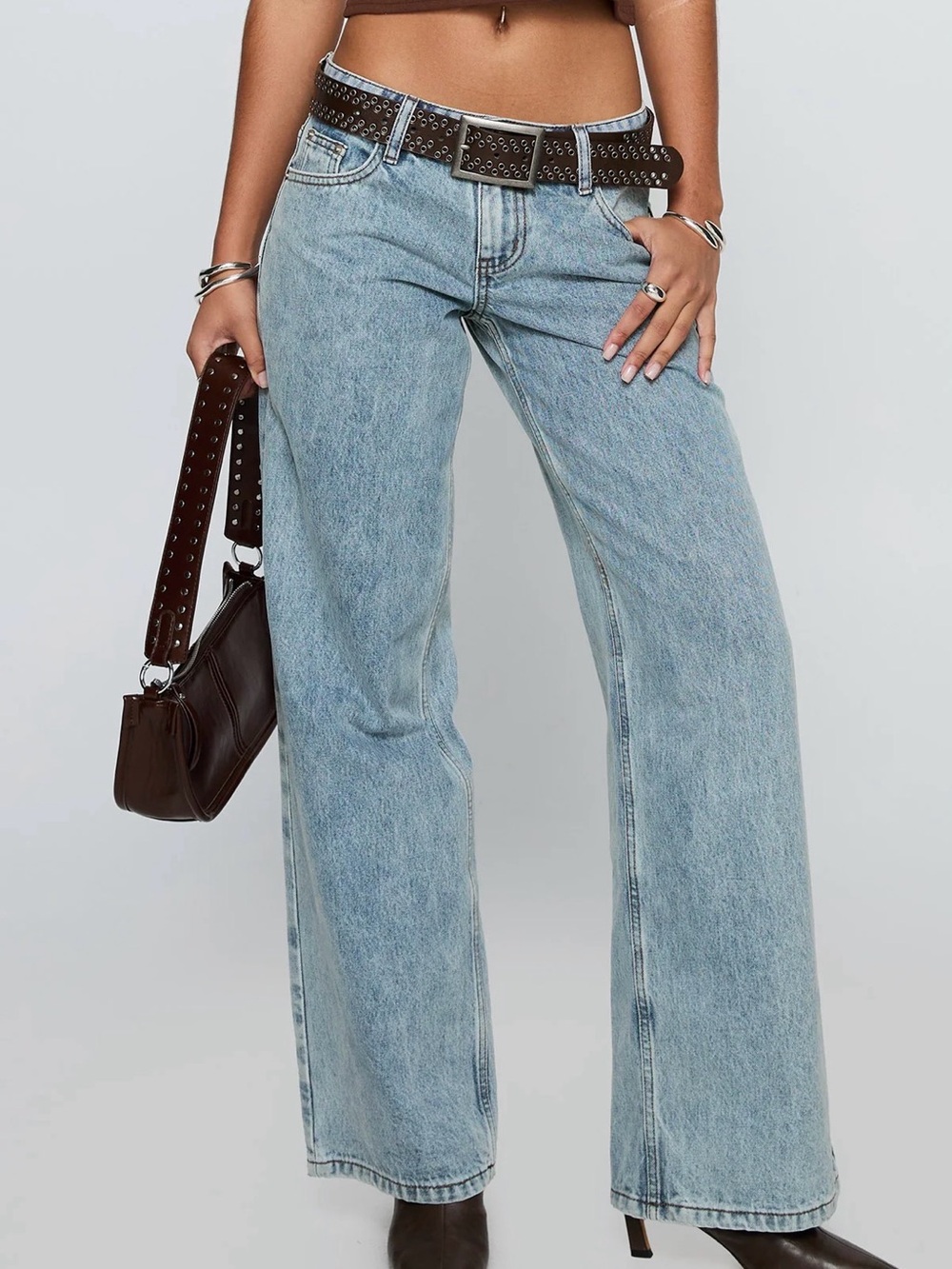 Princess Polly Ella or low rise slouch denim  US2 NWT